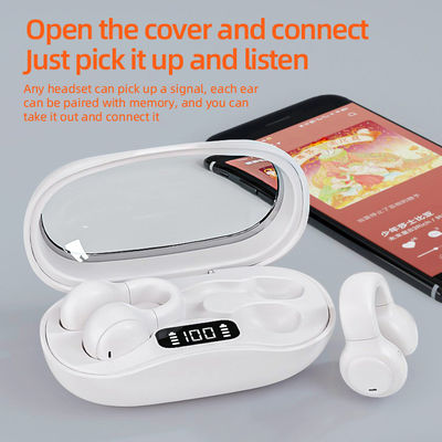 Sport Meeting Headset de corrida Conduzção óssea Fones de ouvido sem fio com ecrã LED