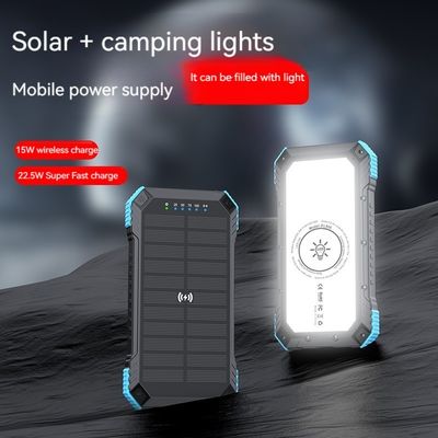 Suporte de carregamento rápido Impermeável 20000mah Banco de energia de painéis solares para atividades ao ar livre