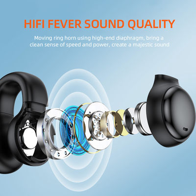 Sport Meeting Headset de corrida Conduzção óssea Fones de ouvido sem fio com ecrã LED
