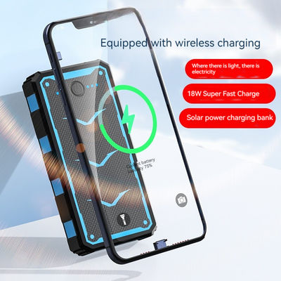 Proteção contra sobrecarga 20000mah Bateria Li-polímero Banco de energia solar para celulares