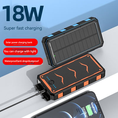 22.5W de saída carregador solar móvel 20000mAh Banco de energia de carregamento sem fio para smartphones