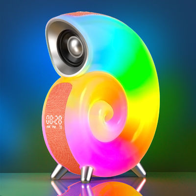 Carregador sem fio com Relógio de Alarme Controle de Aplicação Digital RGB Light Speaker sem fio