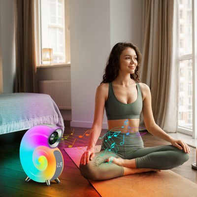 Carregador sem fio com Relógio de Alarme Controle de Aplicação Digital RGB Light Speaker sem fio