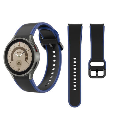 Samsung Galaxy Watch 5 40mm 44mm Faixa de silicone com banda de design de face dupla Largura 20mm