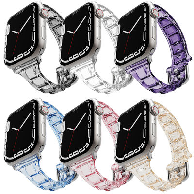 6 cores Suíte de relógio de silício suave e confortável para Apple Watch Series 7 41mm 45mm