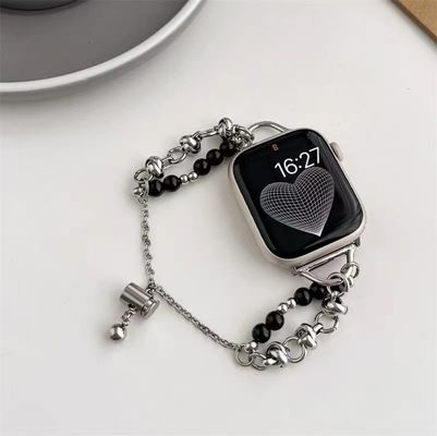 Moldes privadas IWatch 8 7 6 5 4 3 SE Fashion Pearl Belt Smart Watch Strap sem relógio