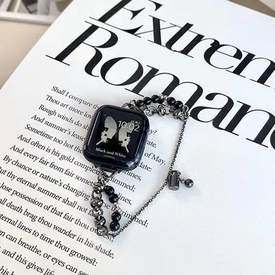 Moldes privadas IWatch 8 7 6 5 4 3 SE Fashion Pearl Belt Smart Watch Strap sem relógio