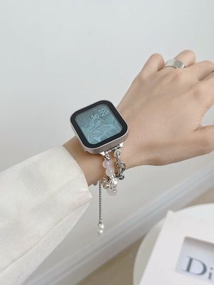 Banda de jóias de aço inoxidável para Apple Watch 38mm Série 8 7 6 5 4 3 2 Smart Watch
