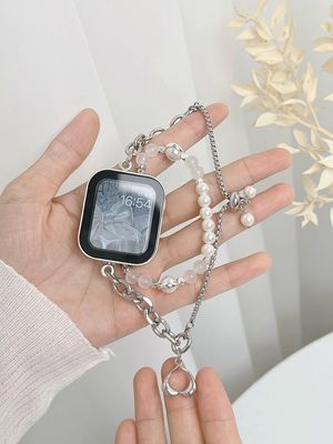 41mm Largura de Faixa Joias de aço inoxidável Fios de iWatch para smartwatch elegante e feminino